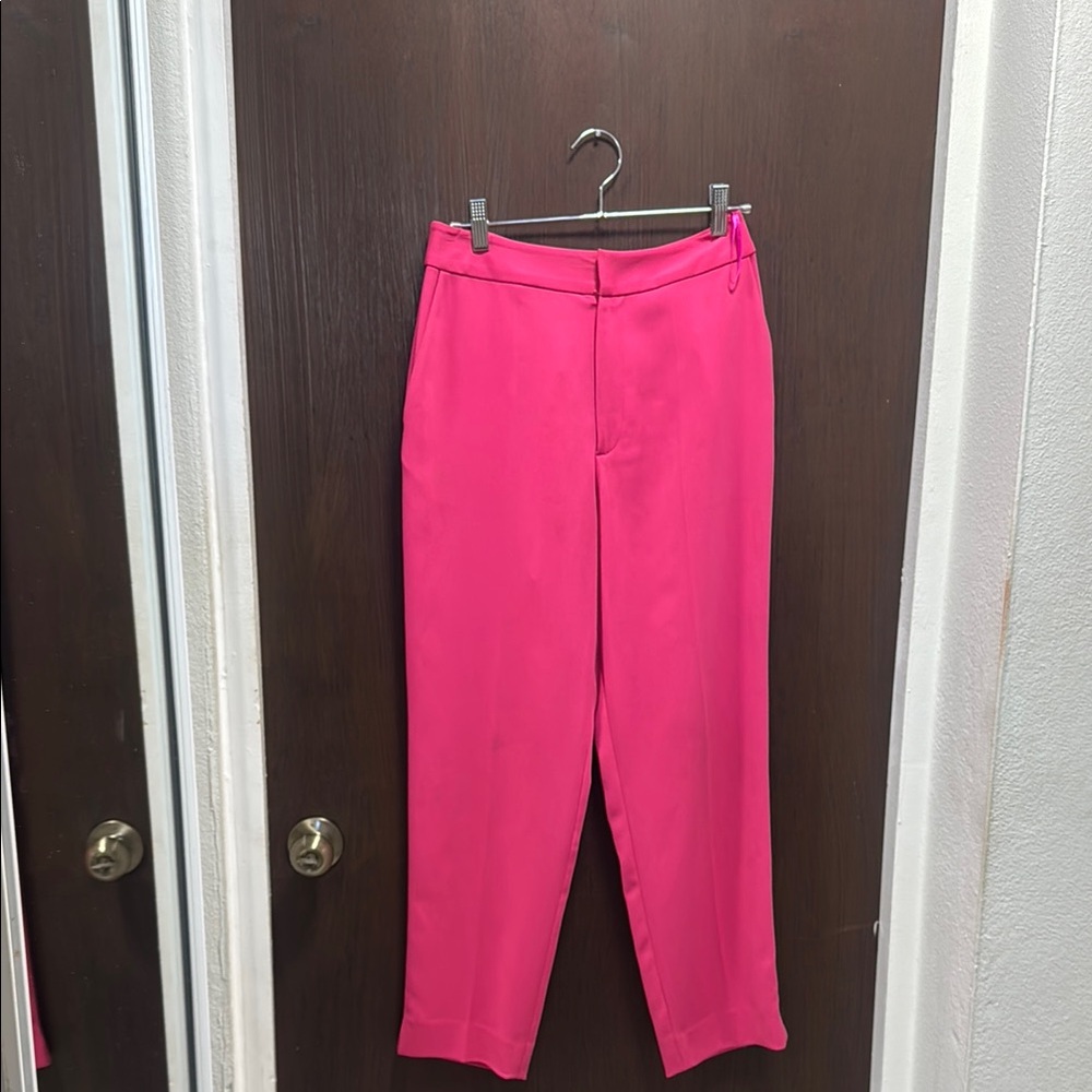 JAYGODFREY Pink Ankle Cropped Pants